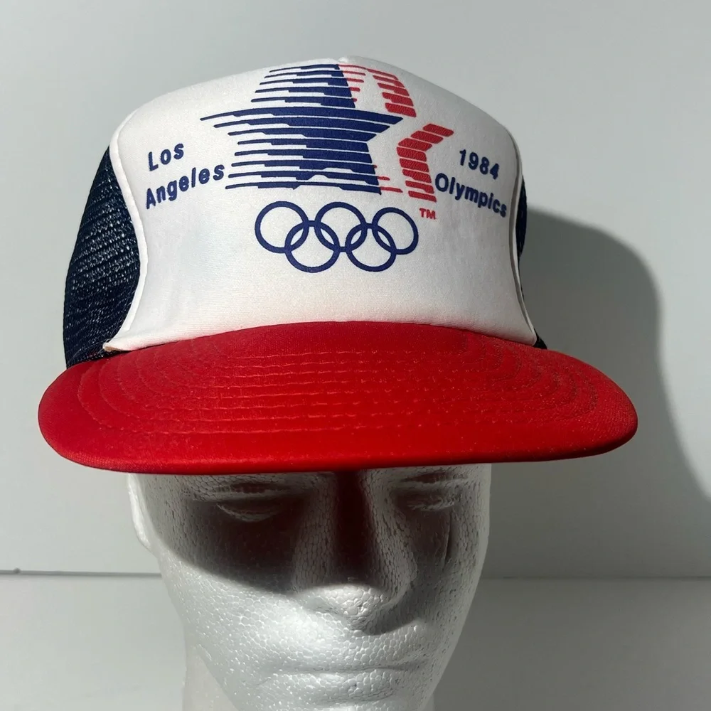 Vintage Los Angeles, 1984 Olympic Mesh Trucker SnapBack Hat great hat - Picture 1 of 7